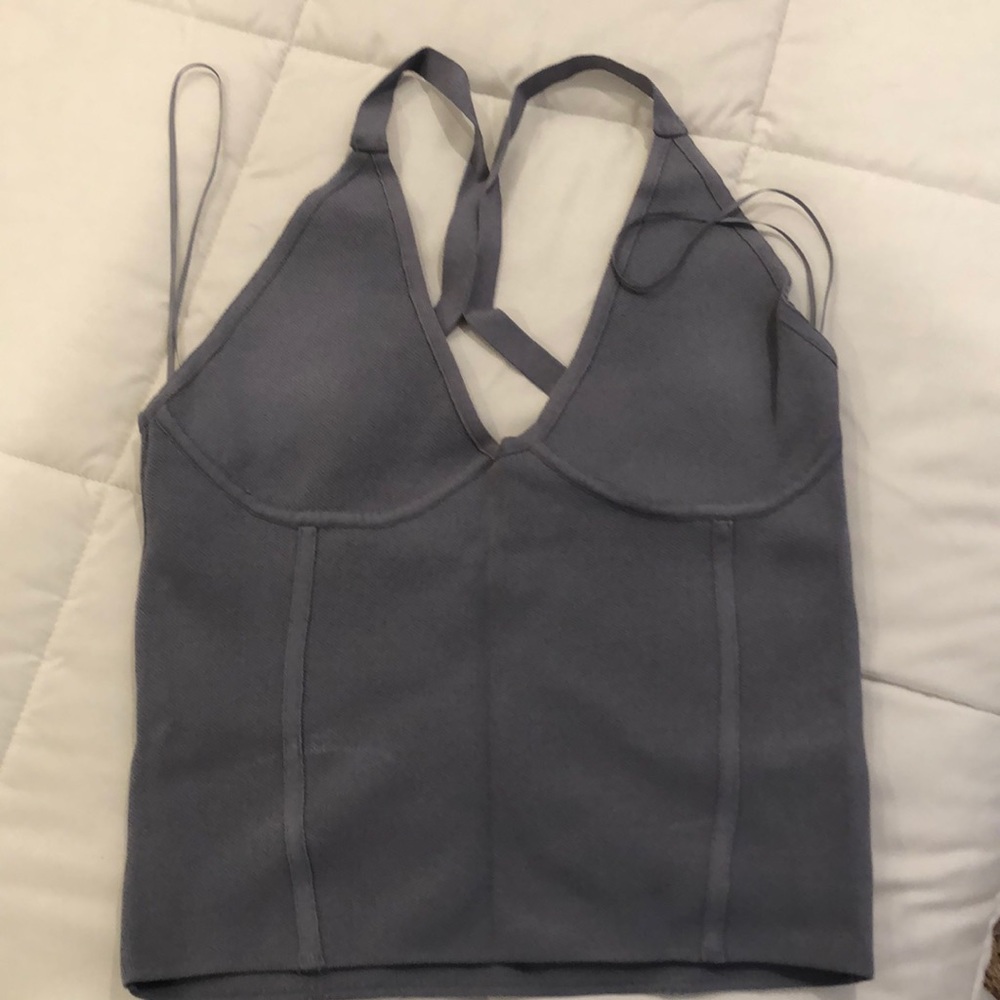 Zara blue tank